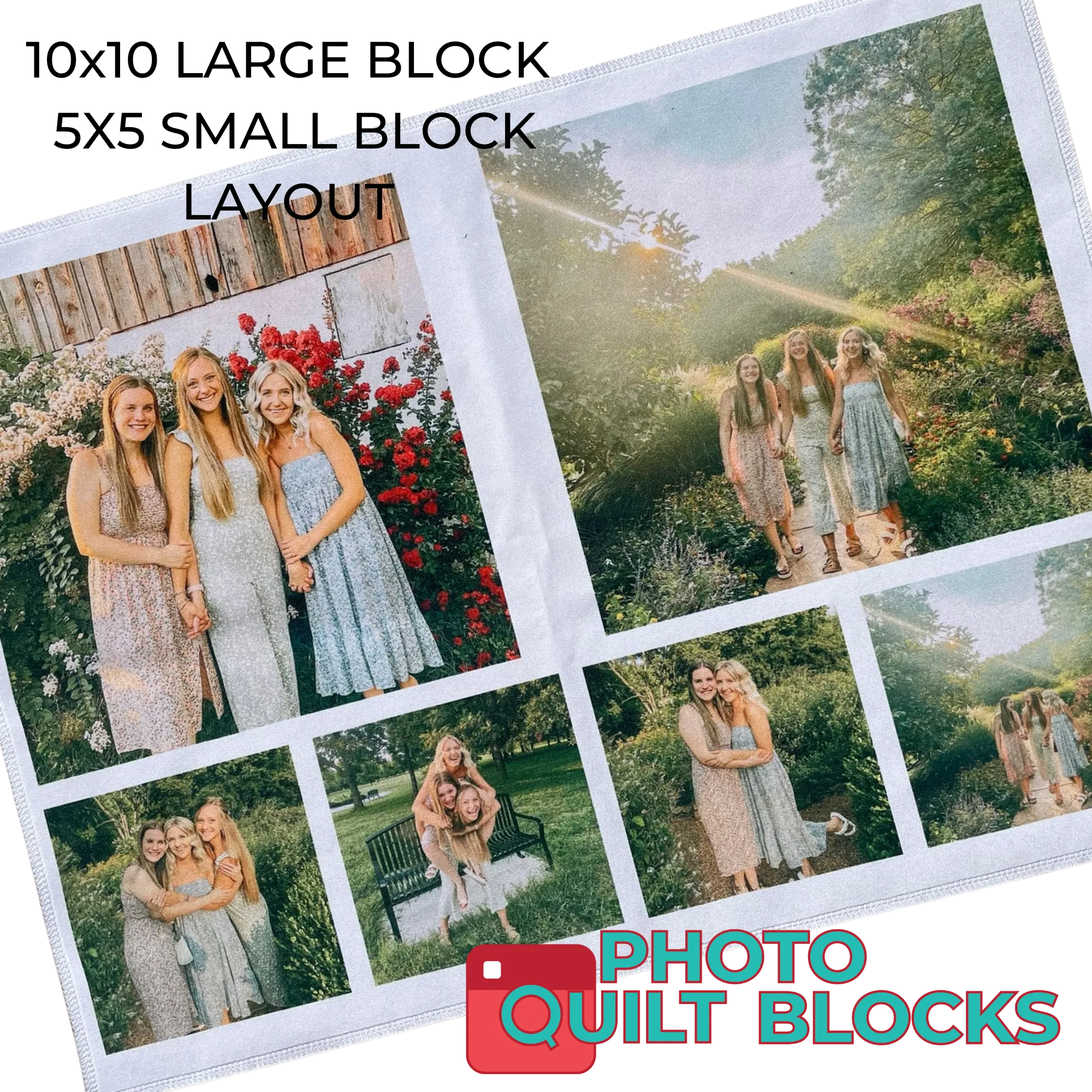 10x10 and 5x5 in Fat Quarter Fabric Layouts | Quilts and Quilts