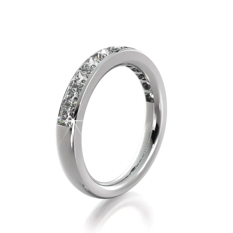 1.10 ct. Princess Diamond Wedding Band