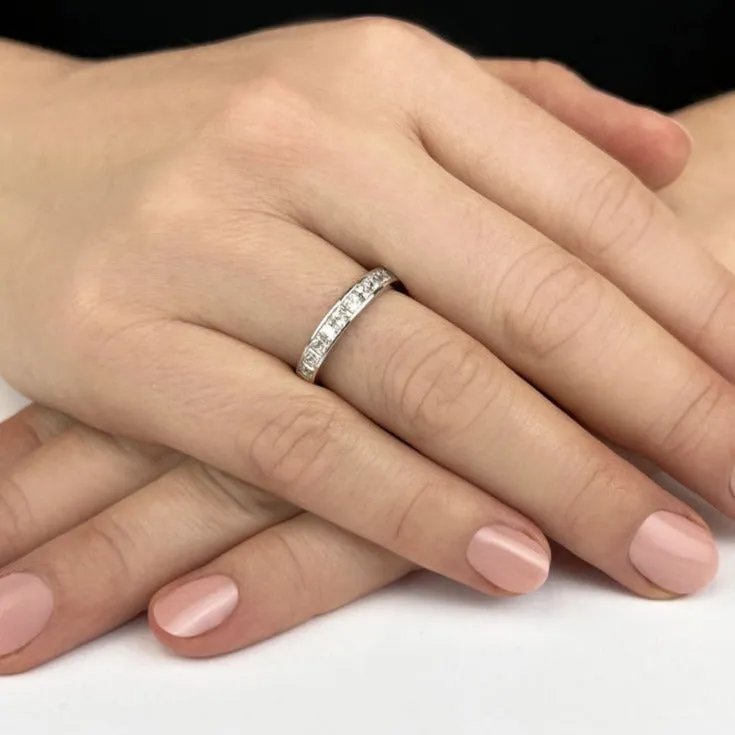 1.10 ct. Princess Diamond Wedding Band
