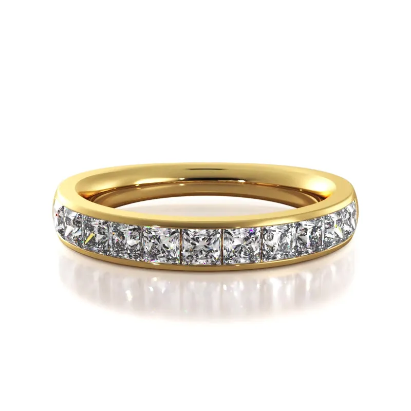 1.10 ct. Princess Diamond Wedding Band