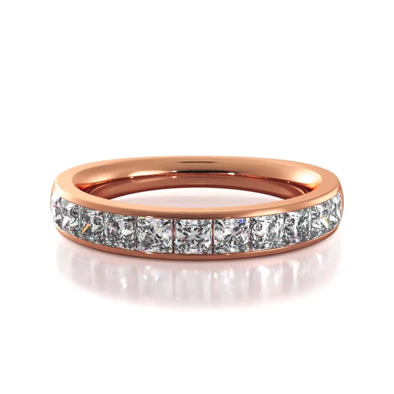 1.10 ct. Princess Diamond Wedding Band