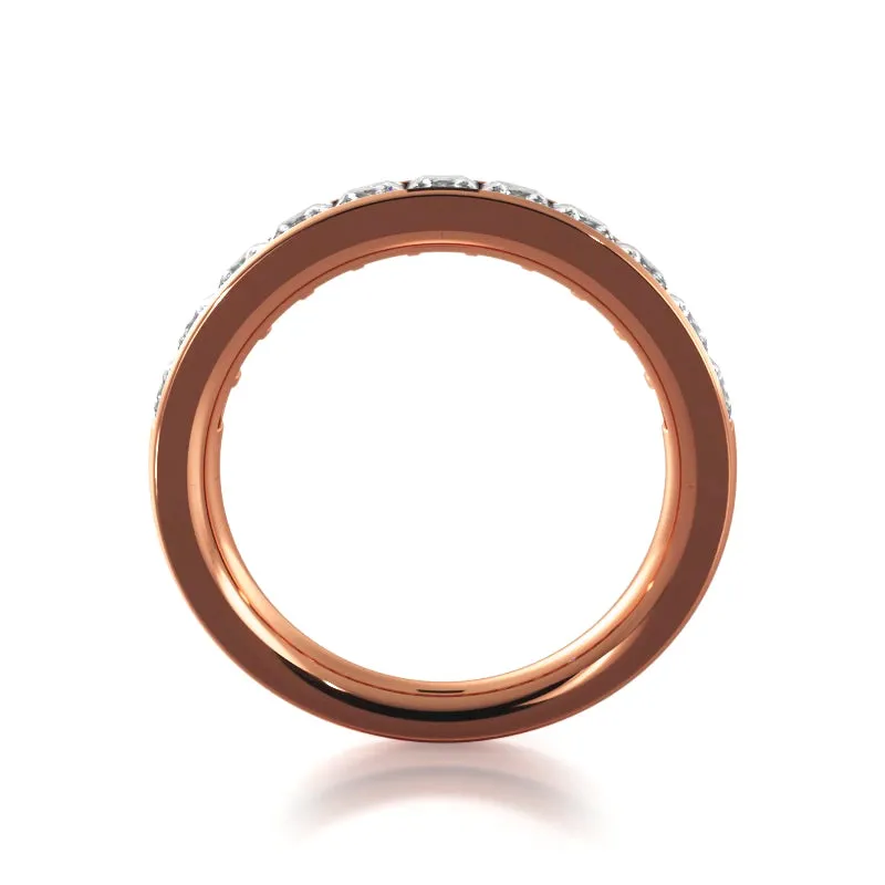 1.10 ct. Princess Diamond Wedding Band