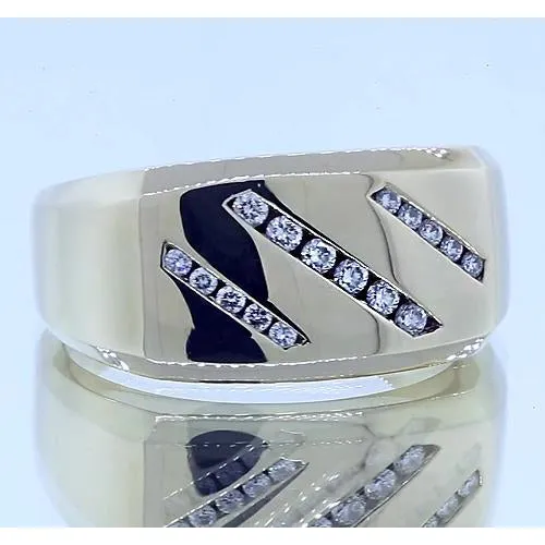 1.25 Carats Round Natural Earth Mined Diamond Anniversary Band Simple Jewelry