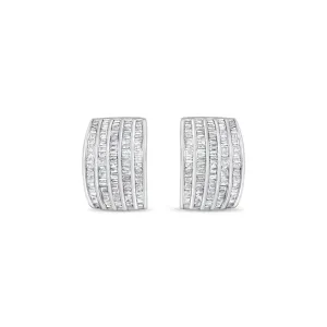 18K Baguette Diamond Cluster Statement