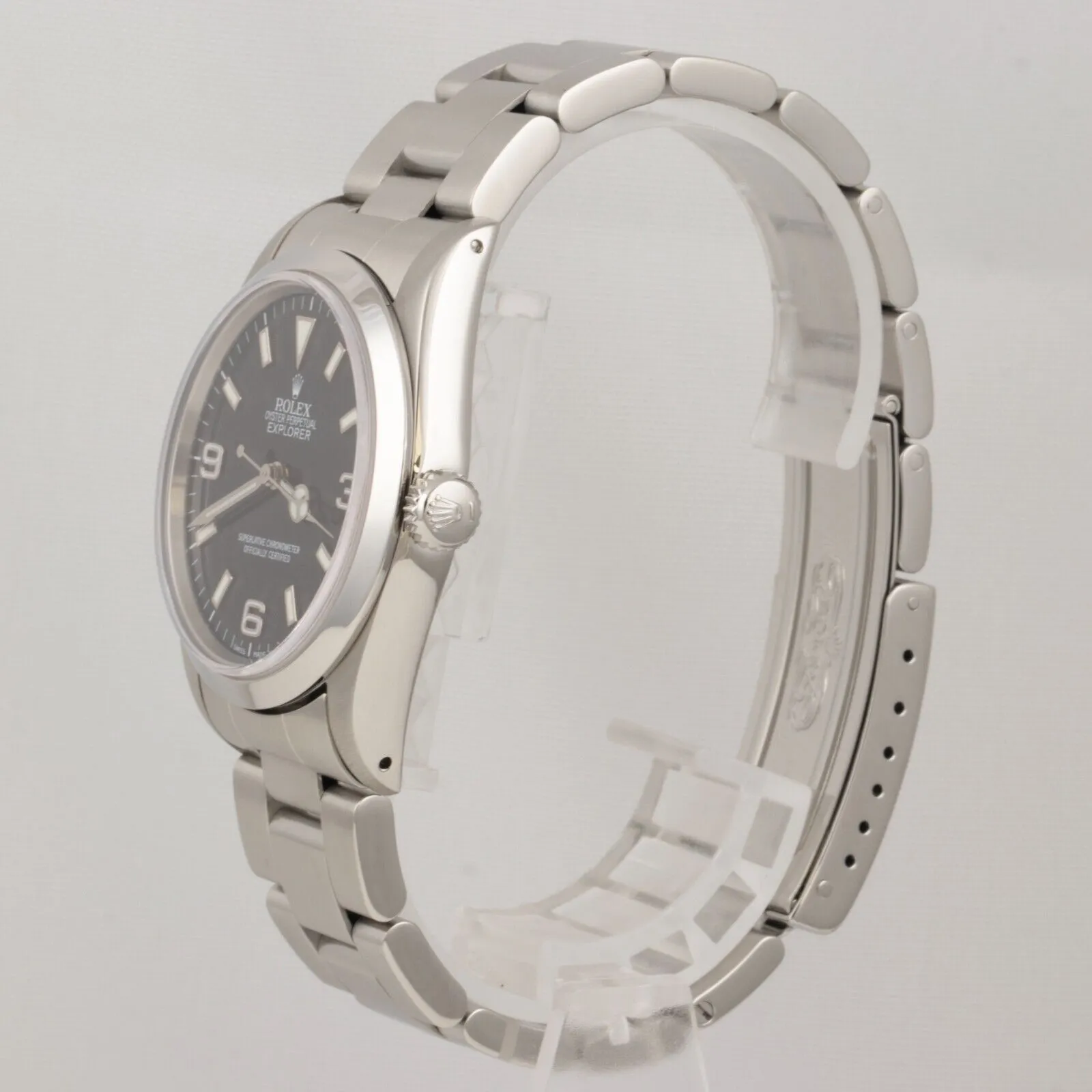 1991 Rolex Explorer I Black 3-6-9 Dial Stainless Steel 36mm Watch 14270