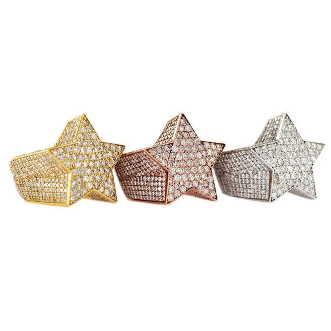 1JDR23.8 - CUSTOM DIAMOND STAR RING