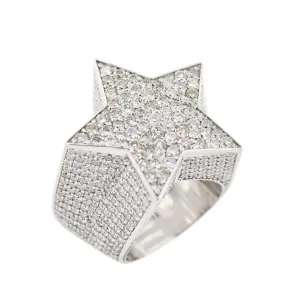 1JDR23.8 - CUSTOM DIAMOND STAR RING