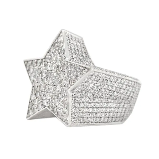 1JDR23.8 - CUSTOM DIAMOND STAR RING