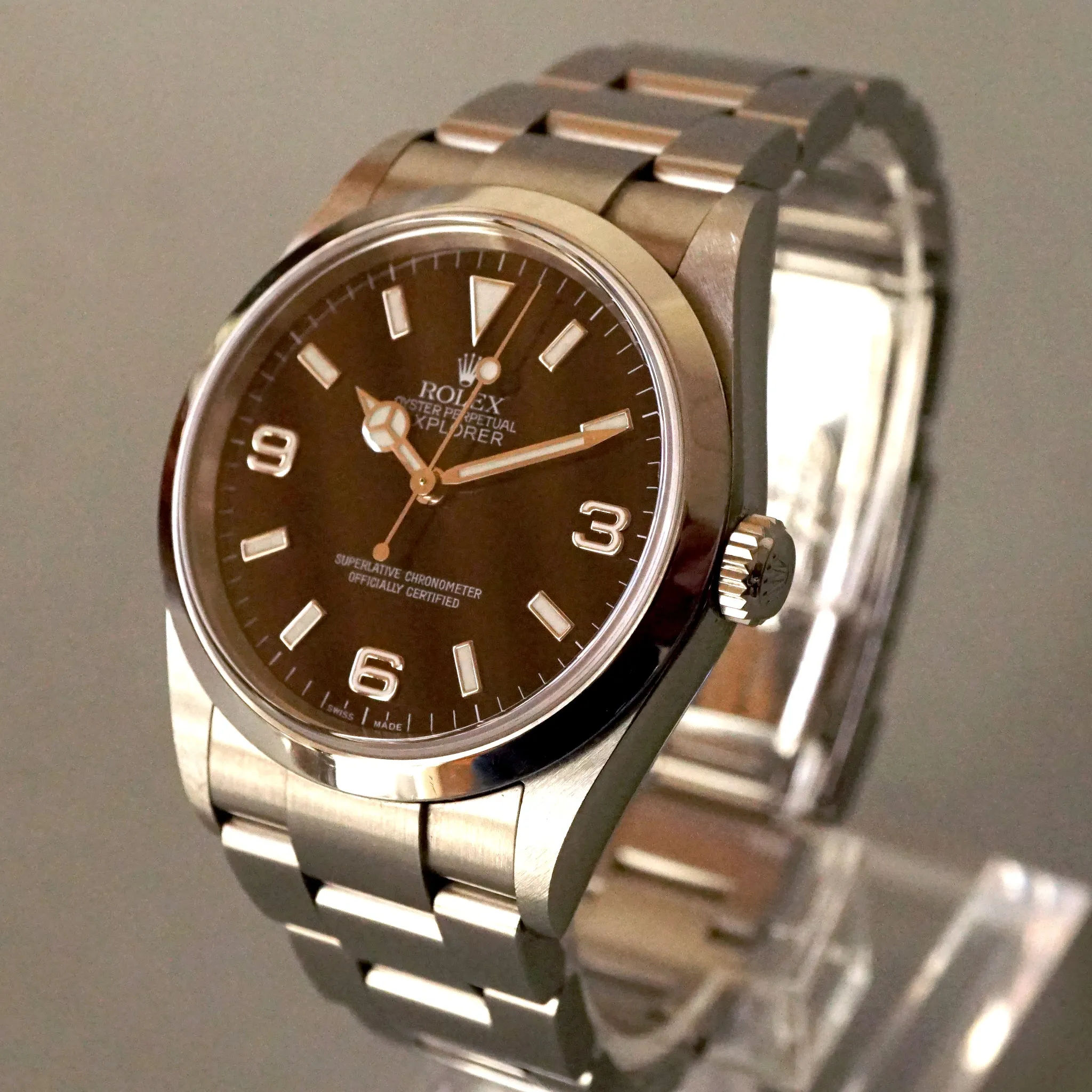2002 ROLEX EXPLORER REF.114270 STAINLESS STEEL WATCH