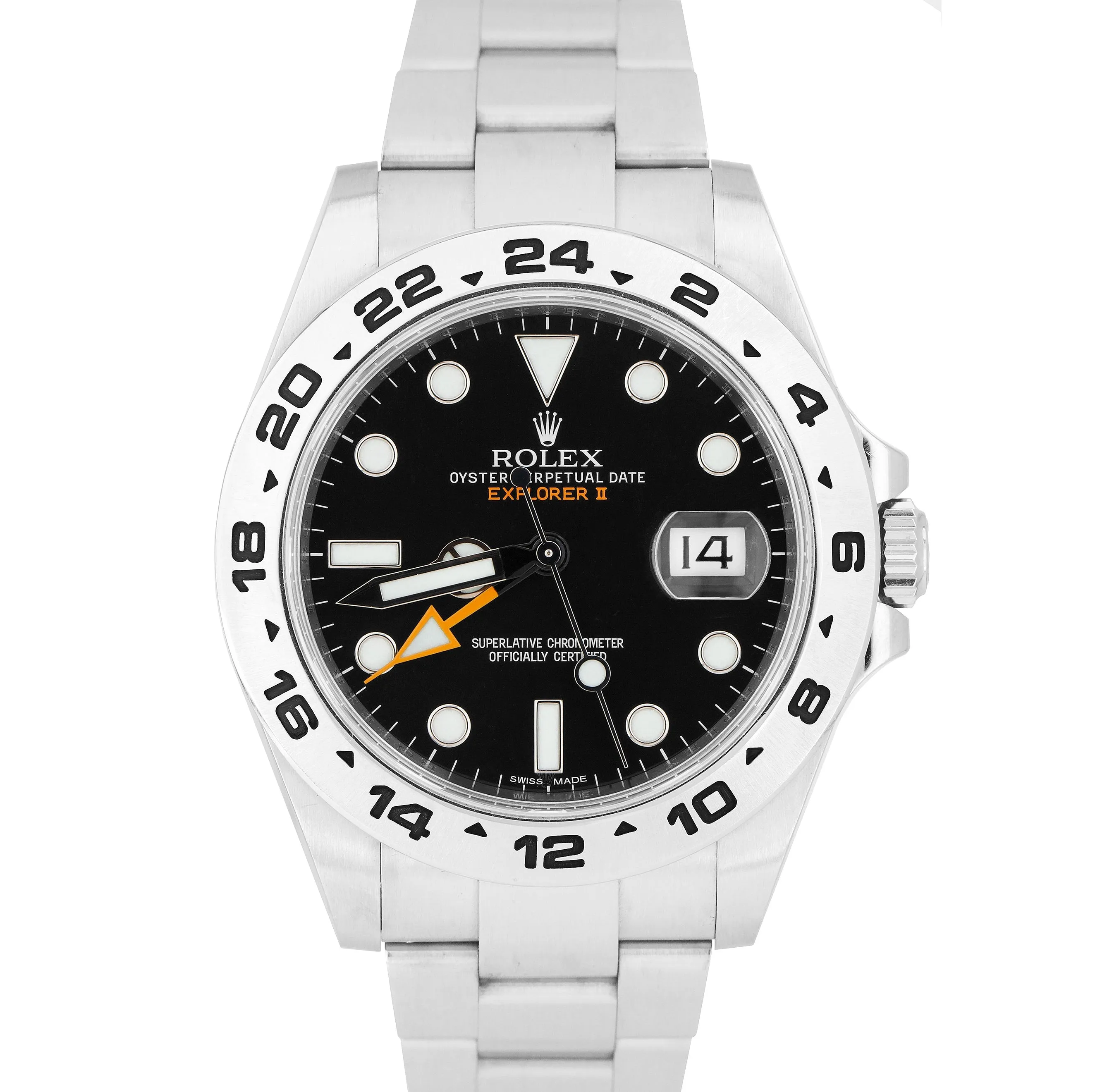 2020 RSC Rolex Explorer II Black Orange GMT Date 42mm Watch 216570 FULL SET B P