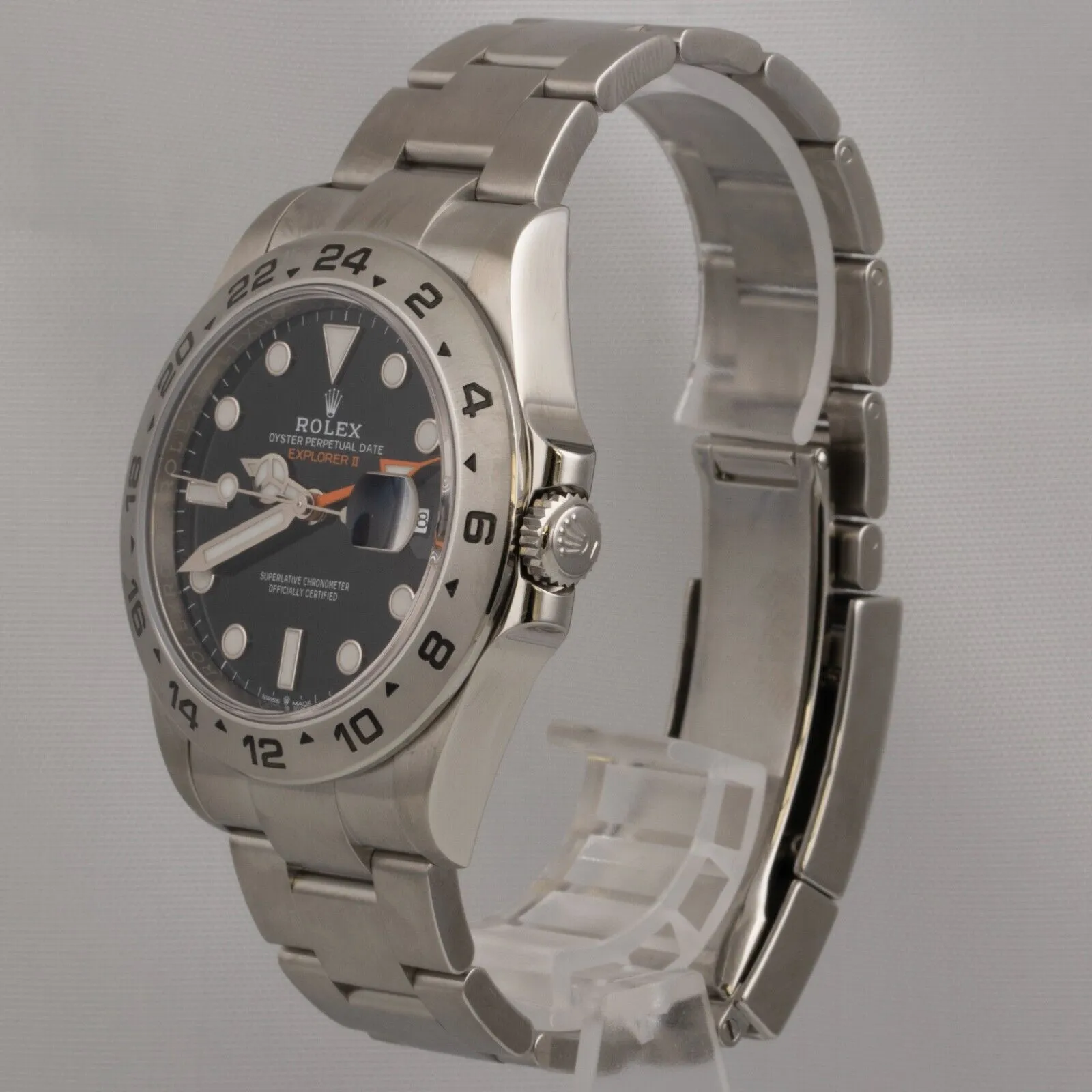 2022 Rolex Explorer II Black Stainless Steel 42mm Watch 226570 BOX   PAPERS