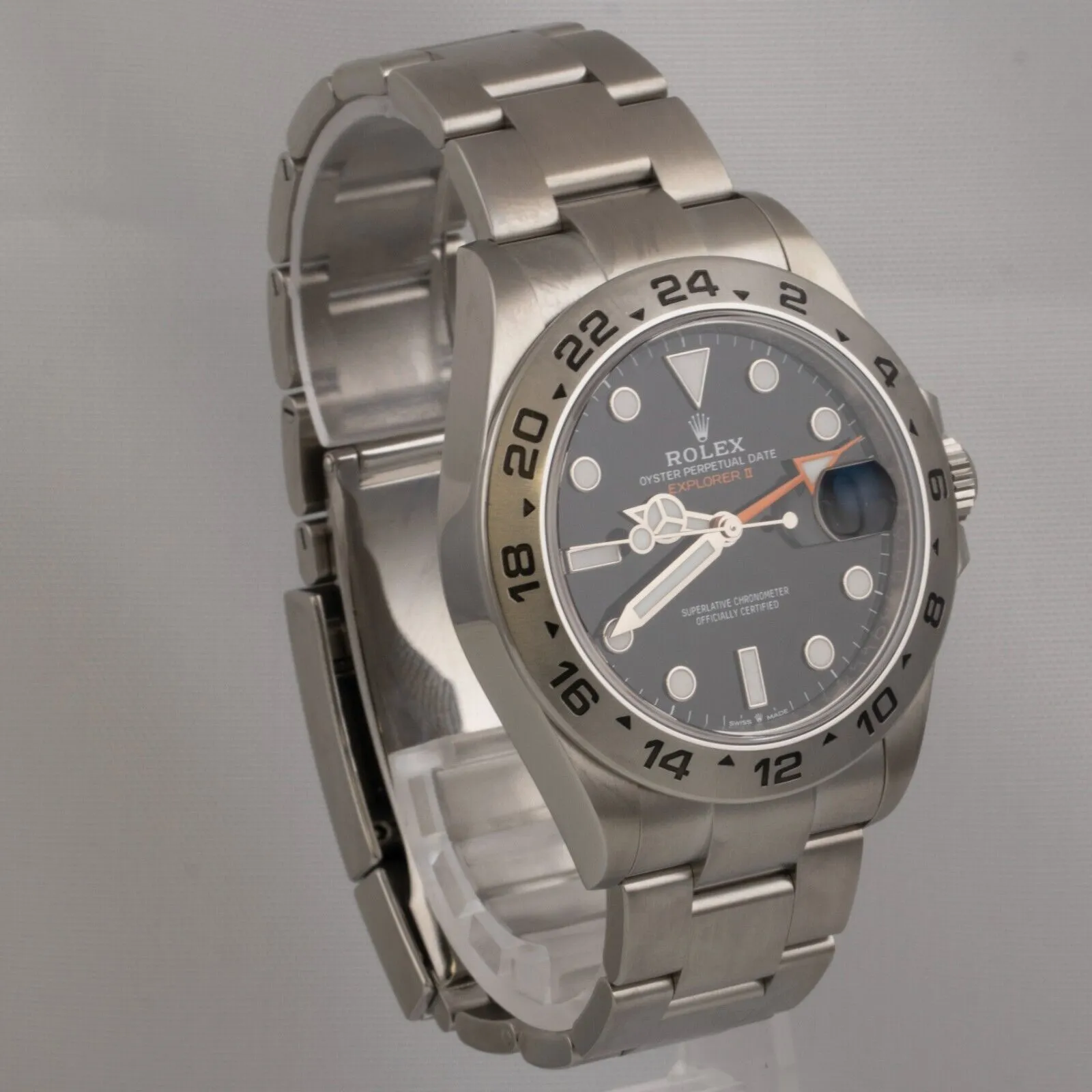 2022 Rolex Explorer II Black Stainless Steel 42mm Watch 226570 BOX   PAPERS