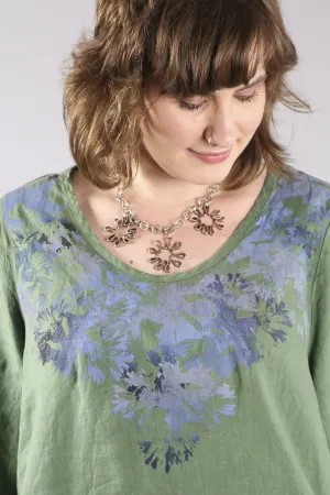 2183 Relaxed Linen Top Seaweed-P