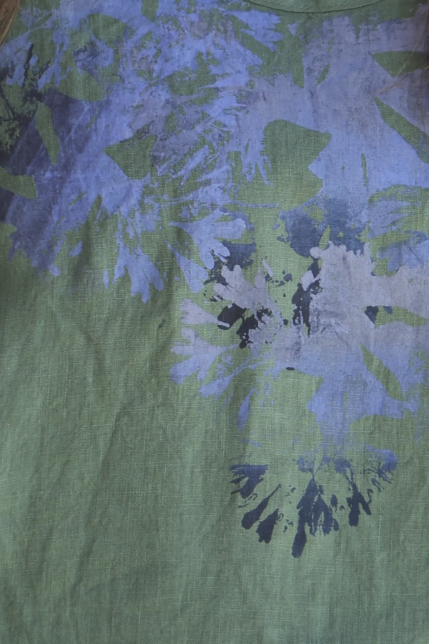 2183 Relaxed Linen Top Seaweed-P