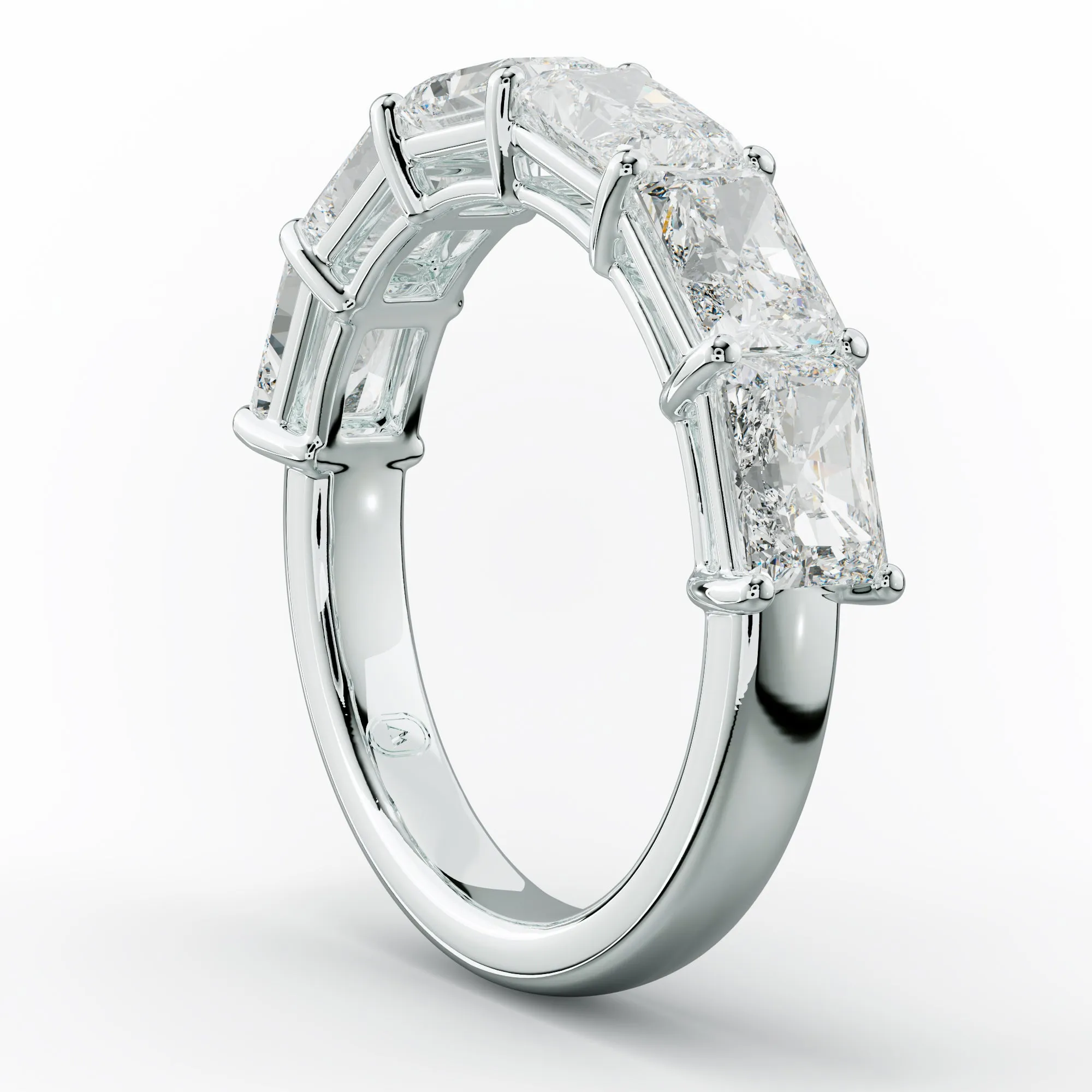 3.0 Carat East West Radiant Cut Diamond Anniversary Band