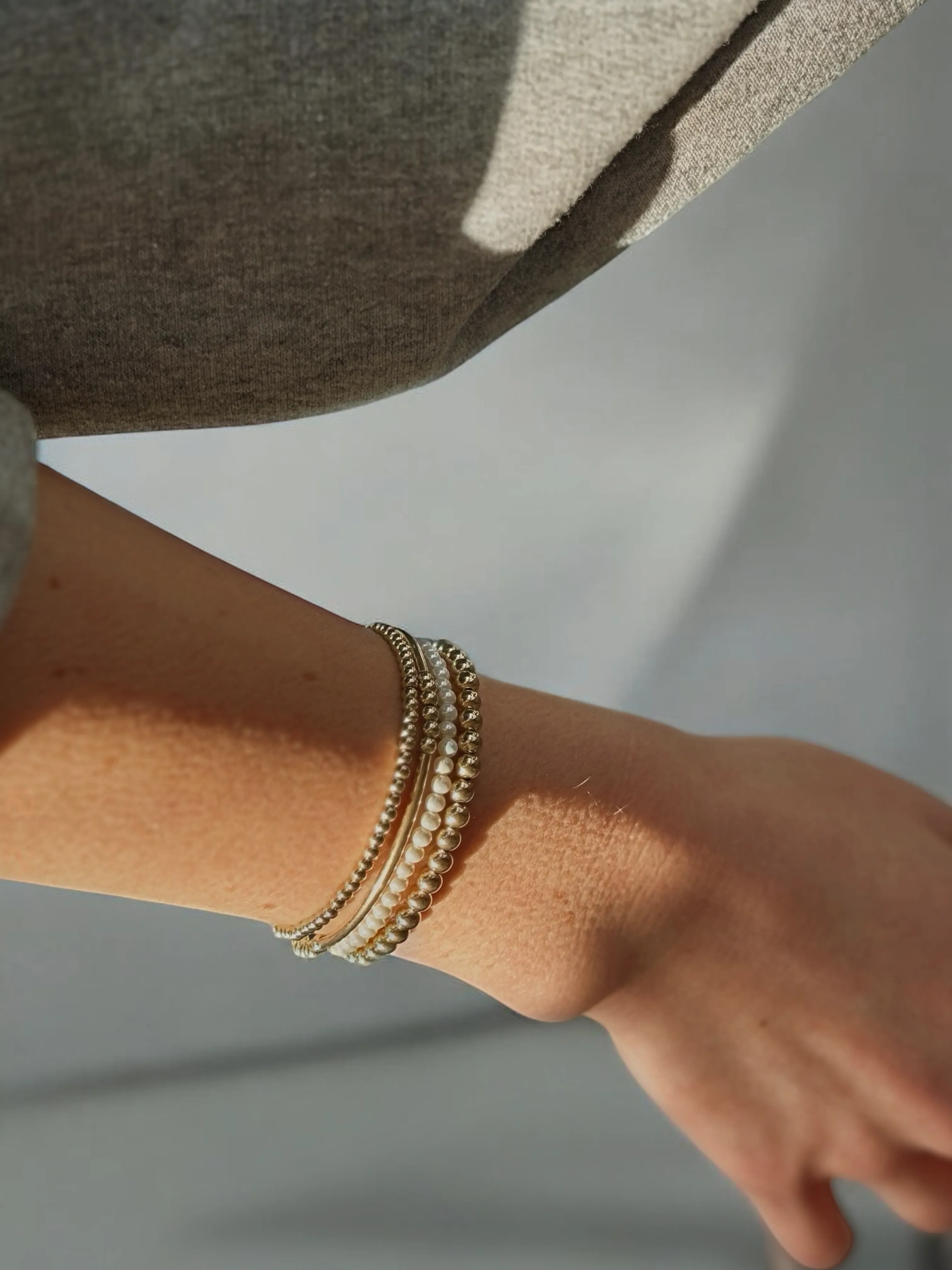 3mm Crystal Pearl Bracelet