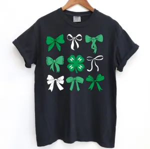 4-H Bow Clover ComfortWash/ComfortColor T-Shirt (S-4XL) - Multiple Colors!