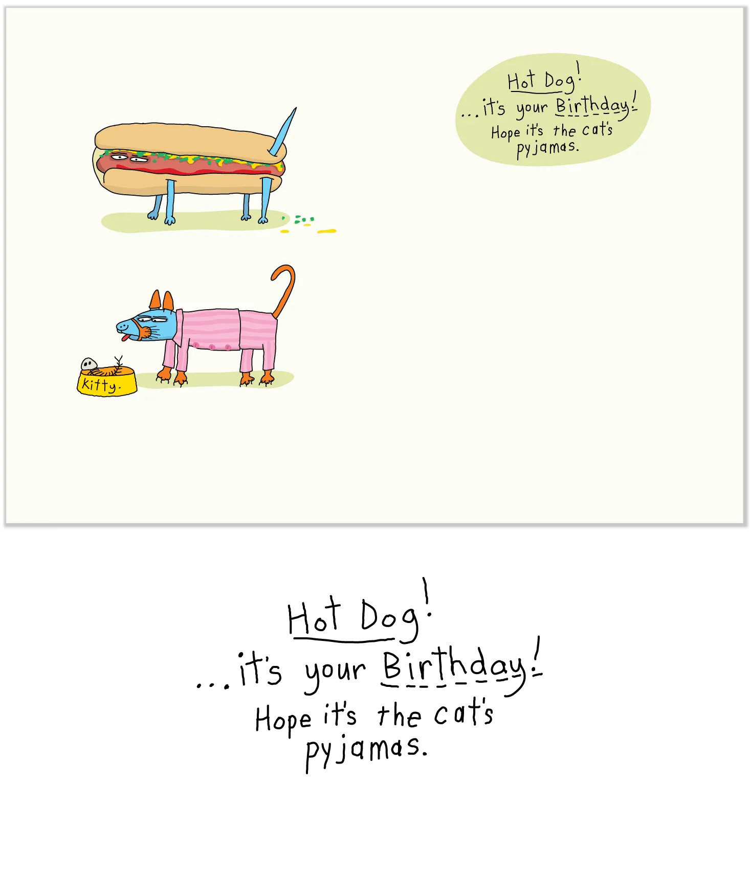 420 Hot Dog (Birthday Card)