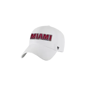 '47 Brand Miami HEAT Wordmark Clean Up Hat