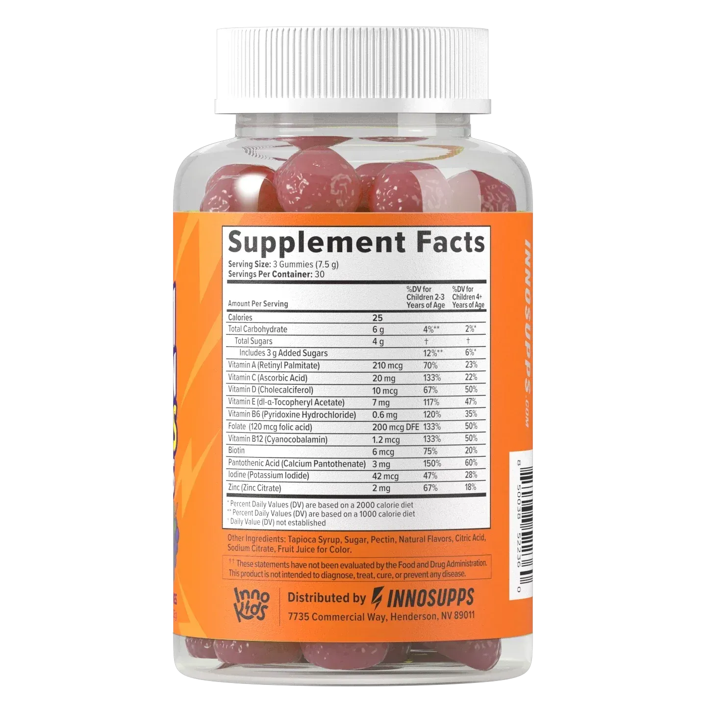 6 Bottles of Multivitamin Gummies For Kids