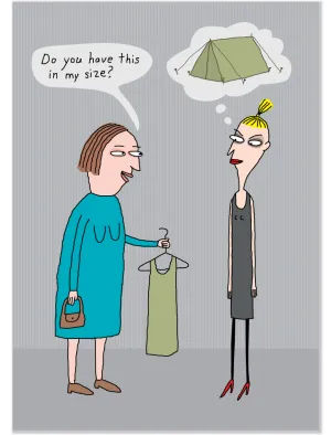 686 Tent Dress (Birthday Card)