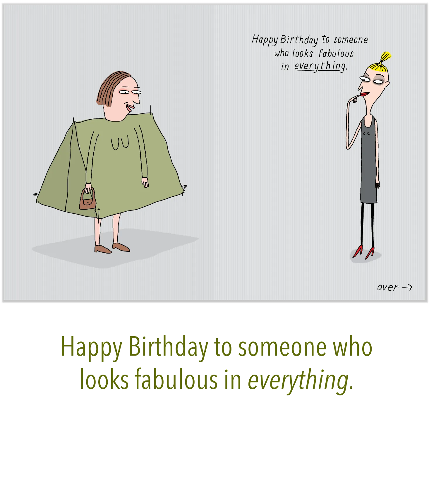 686 Tent Dress (Birthday Card)
