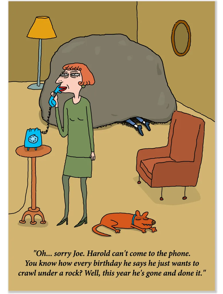 857 Under a Rock (Birthday Card)