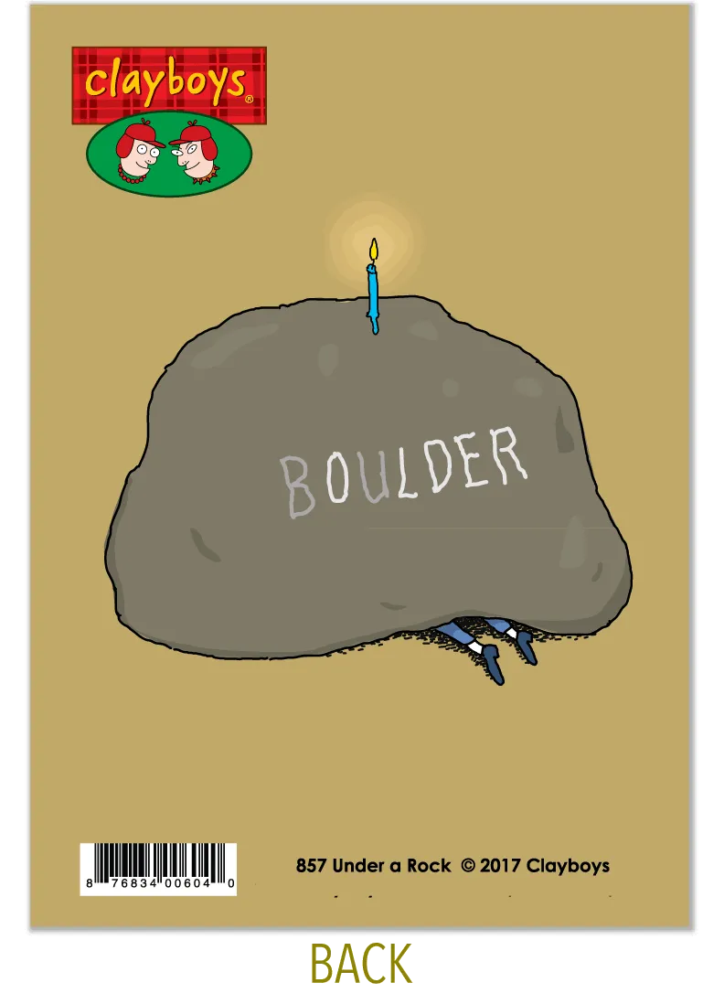 857 Under a Rock (Birthday Card)