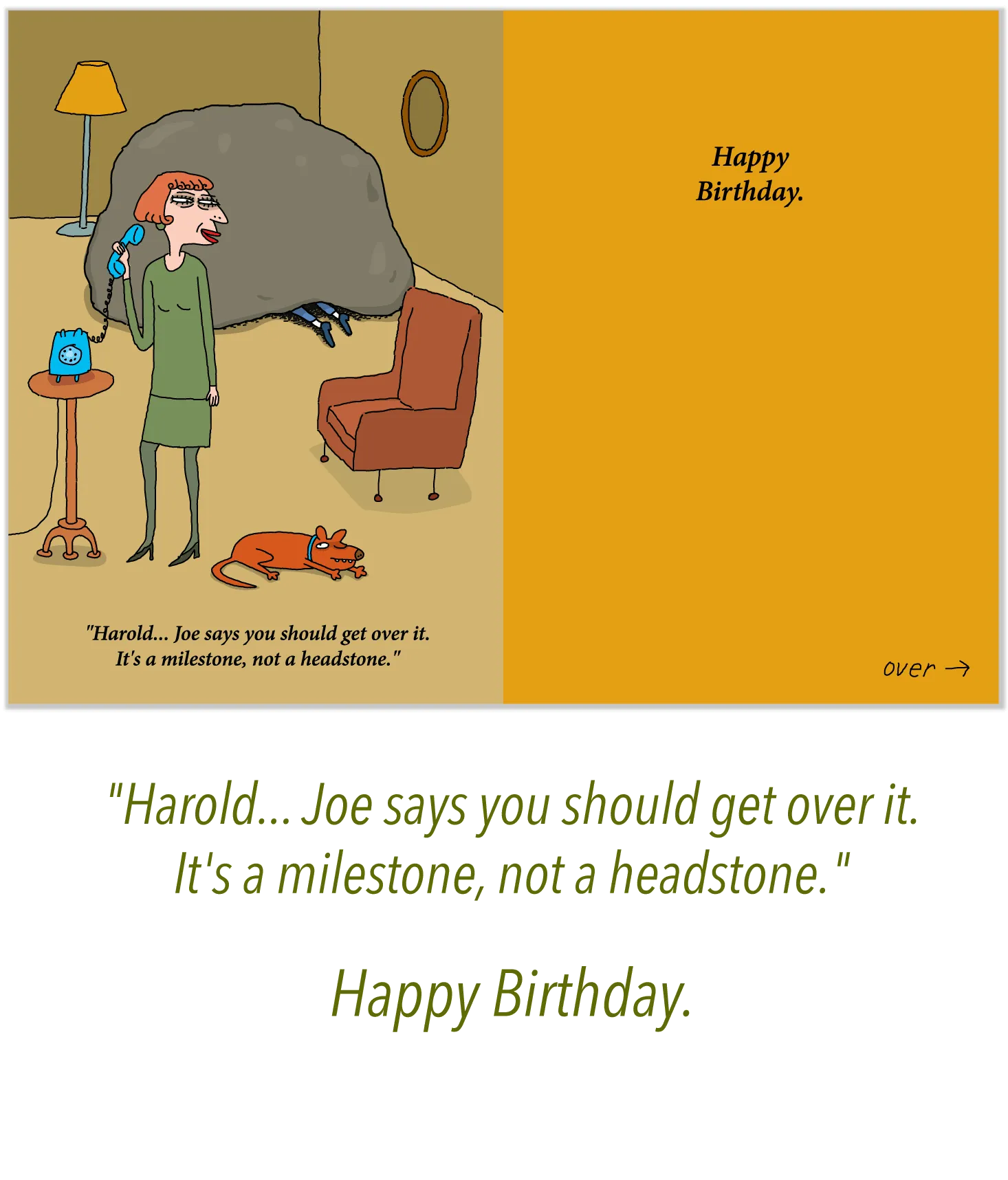 857 Under a Rock (Birthday Card)