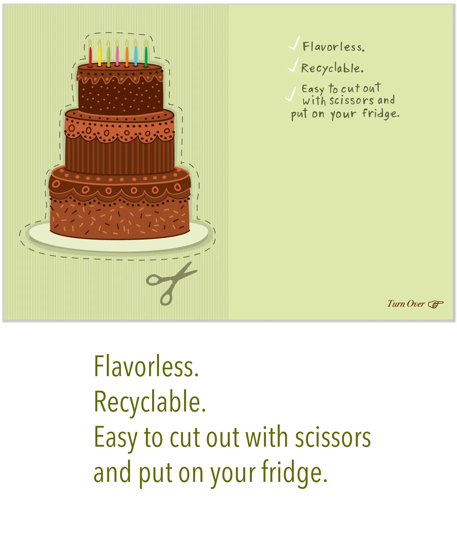 911 Cardboard Cake (Birthday Card)