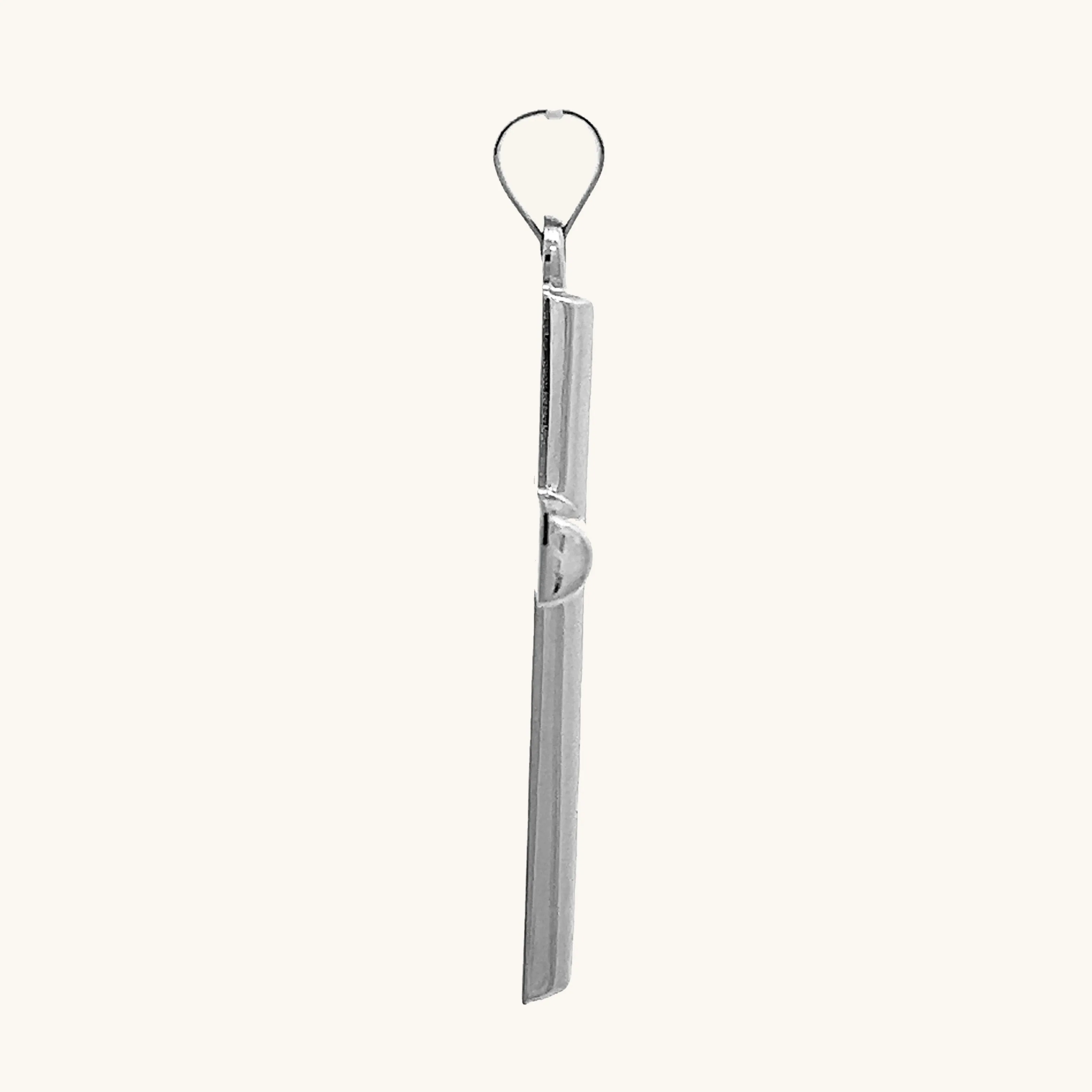 925 STERLING SILVER TUBE CROSS PENDANT