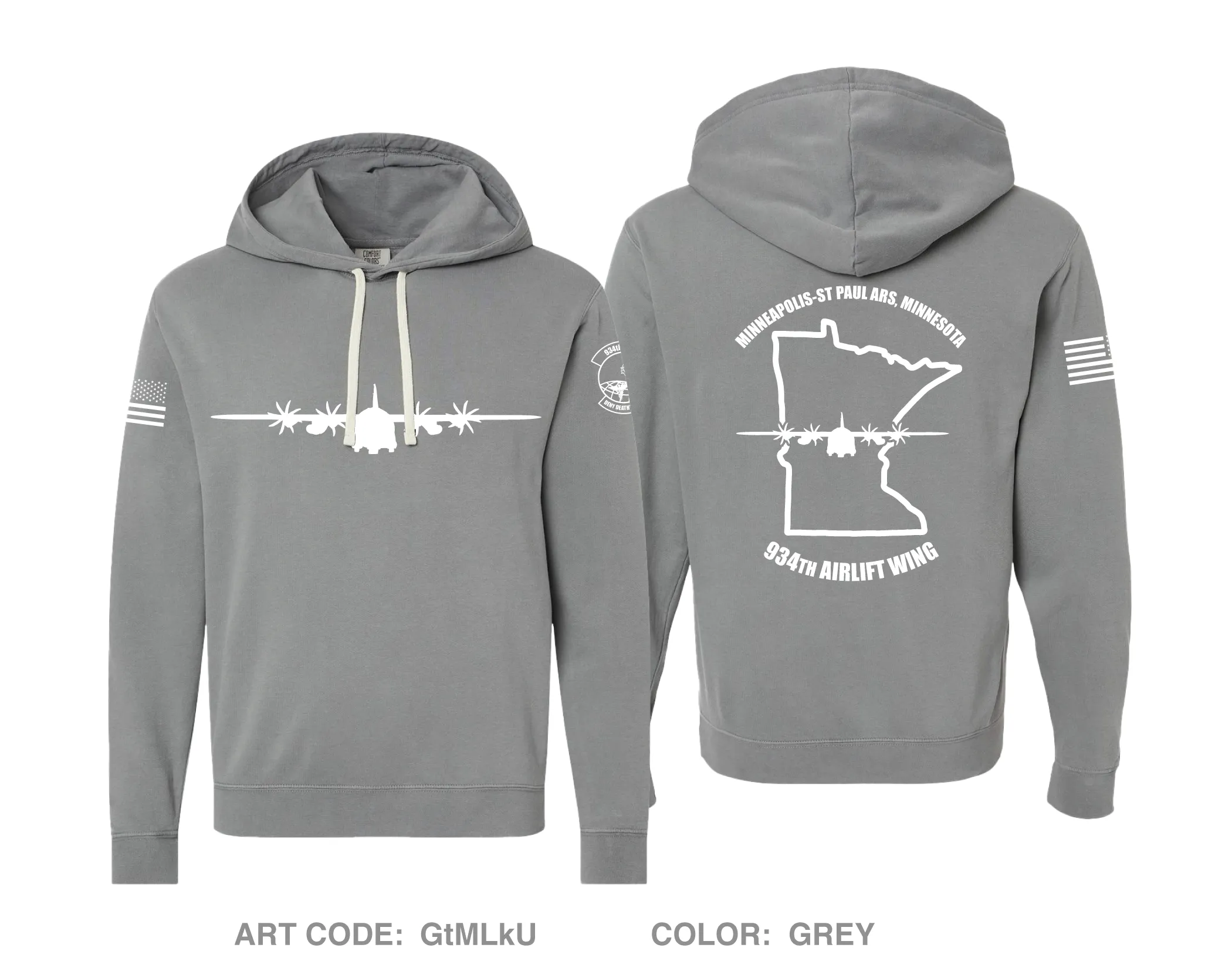 934th AES Comfort Unisex Hooded Sweatshirt - GtMLkU