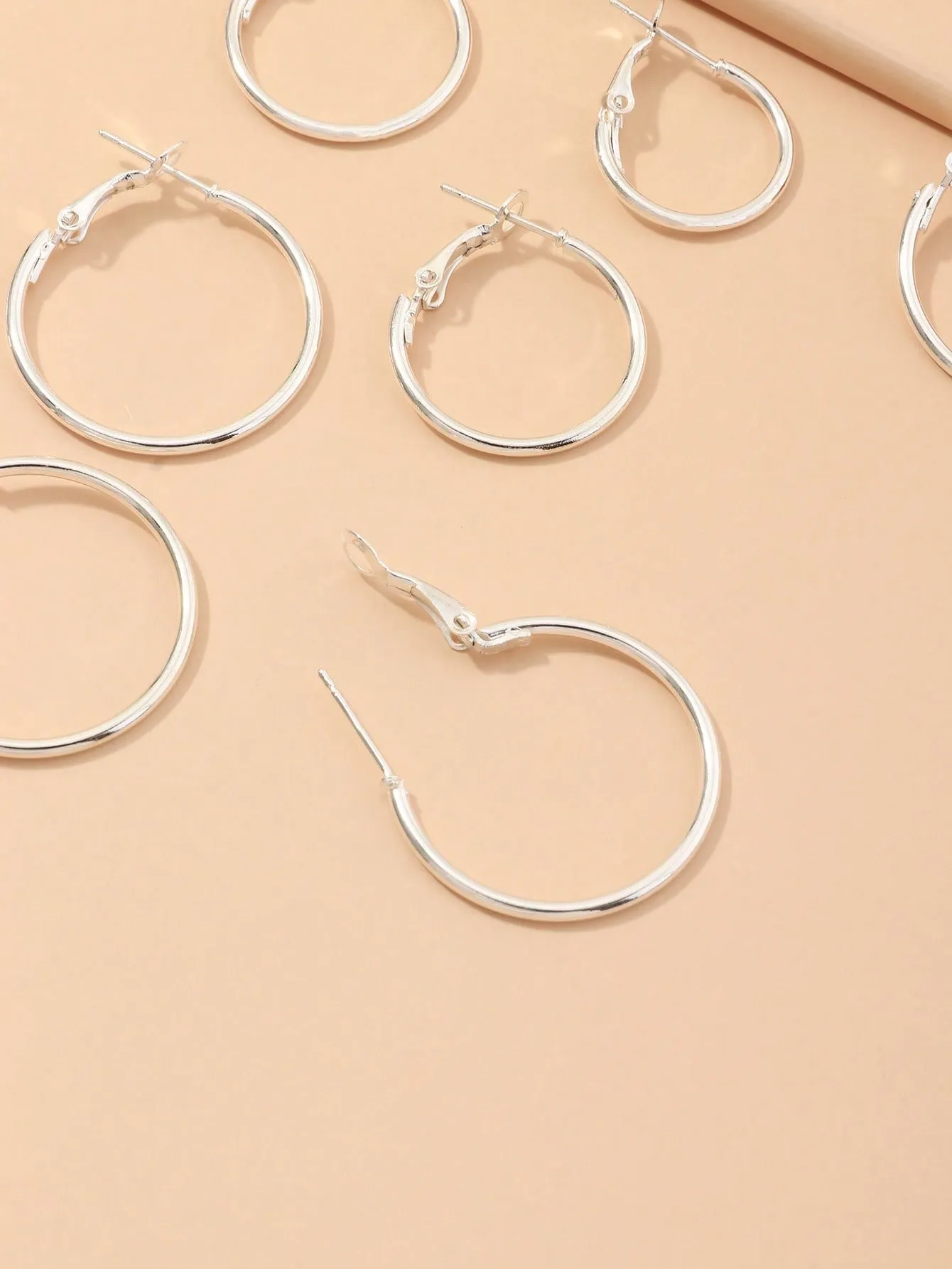 9pairs Simple Hoop Earrings  - FD ⚡
