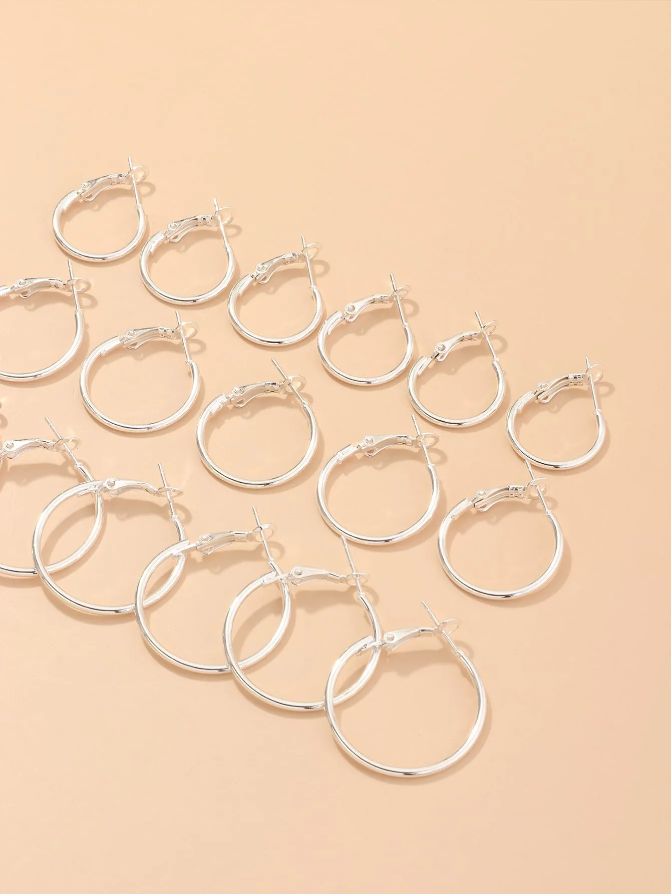9pairs Simple Hoop Earrings  - FD ⚡