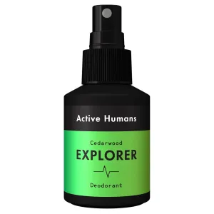 Active Humans Explorer Deodorant Spray - Cedarwood (60 mL)
