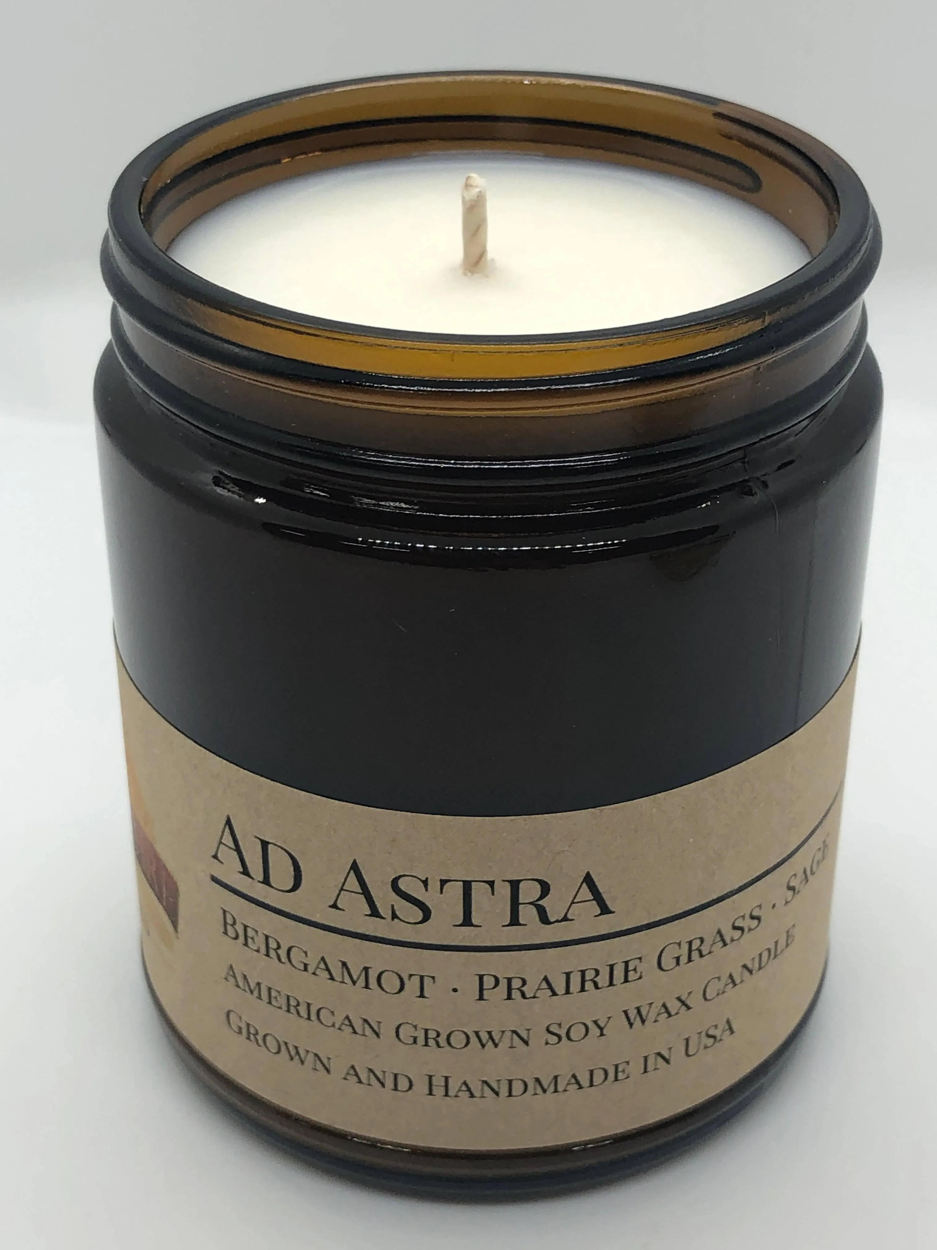 Ad Astra Soy Wax Candle | 9 oz Amber Apothecary Jar