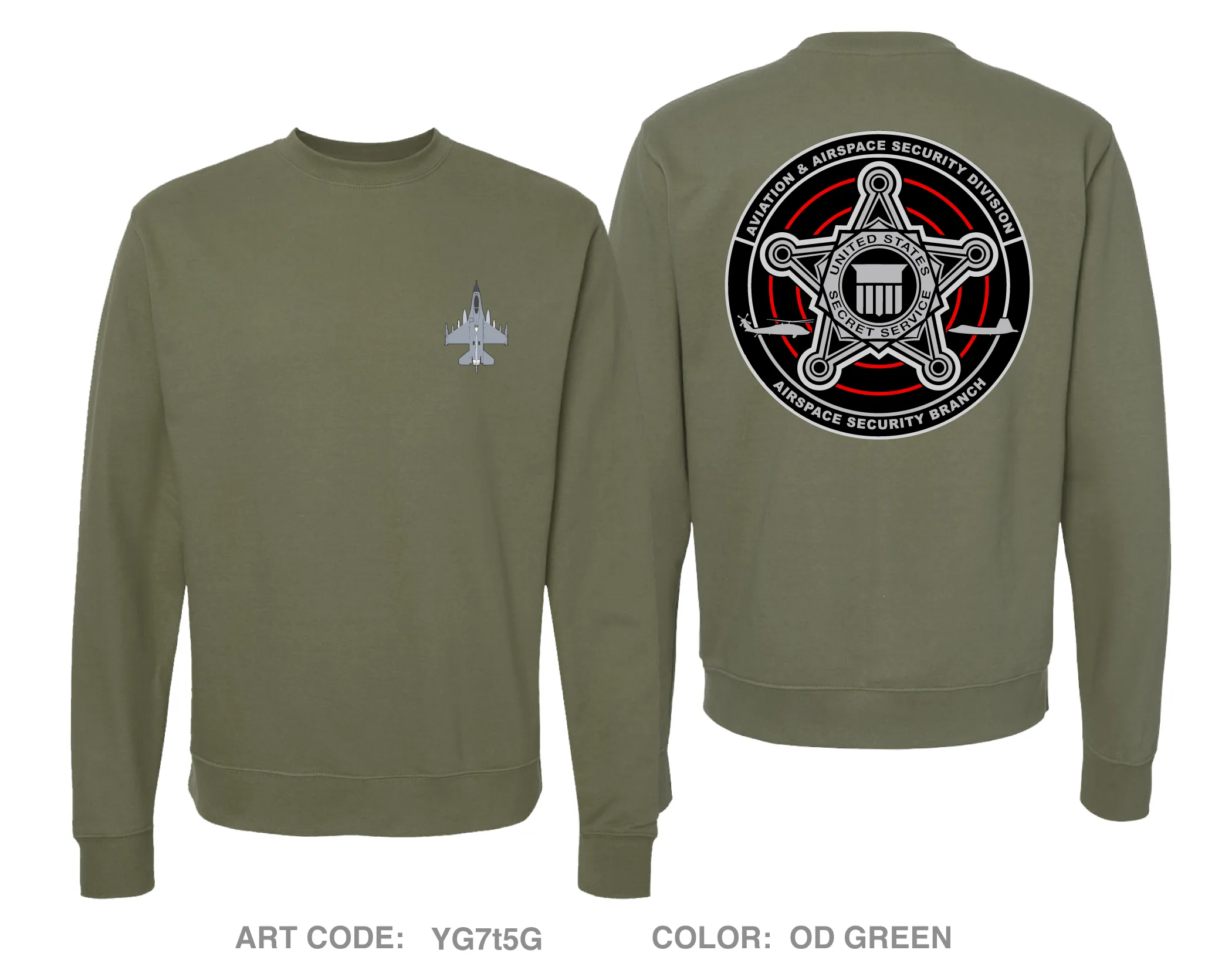 Airspace Security Branch Comfort Unisex Crewneck Sweatshirt - YG7t5G