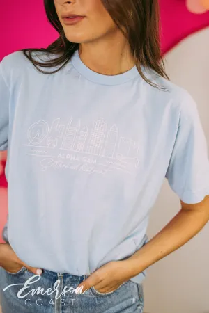 Alpha Gamma Delta Sisterhood Skyline Tee