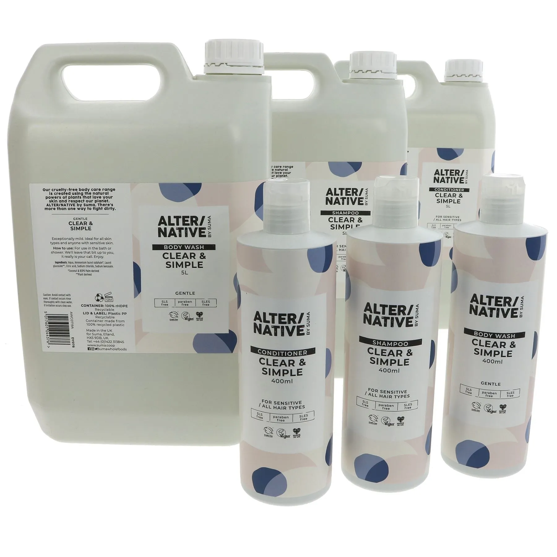 Alter/Native | Body Wash - Clear & Simple - Gentle for sensitive skin | 5l
