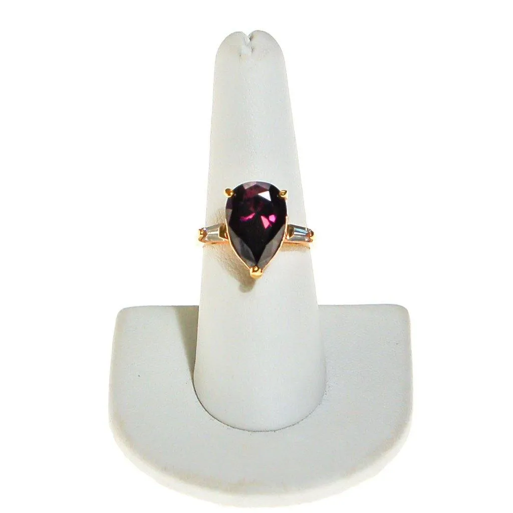 Amethyst CZ Statement Ring