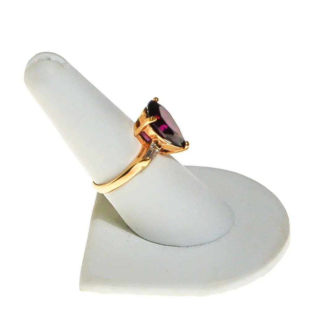 Amethyst CZ Statement Ring
