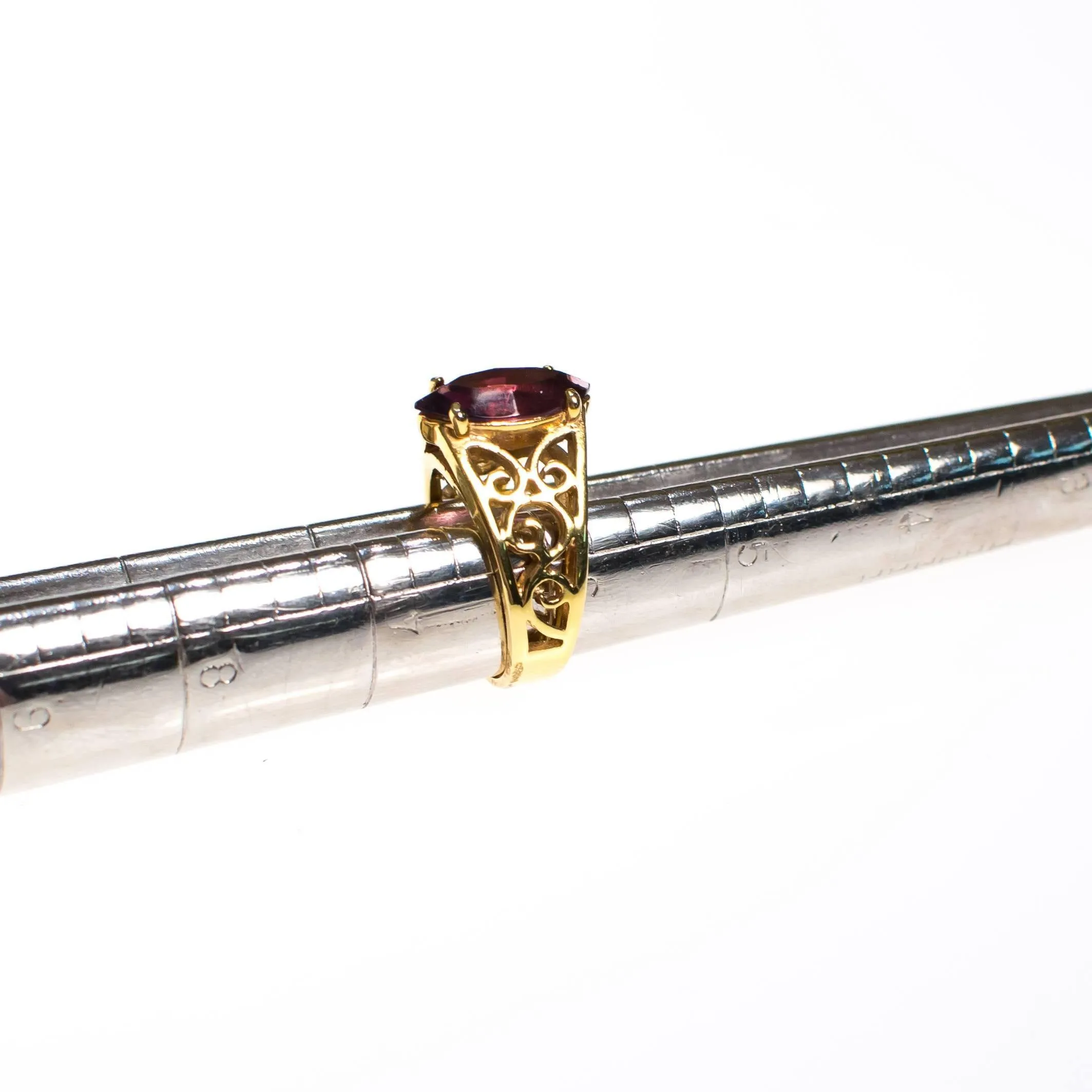 Amethyst Statement Ring, Gold Plated