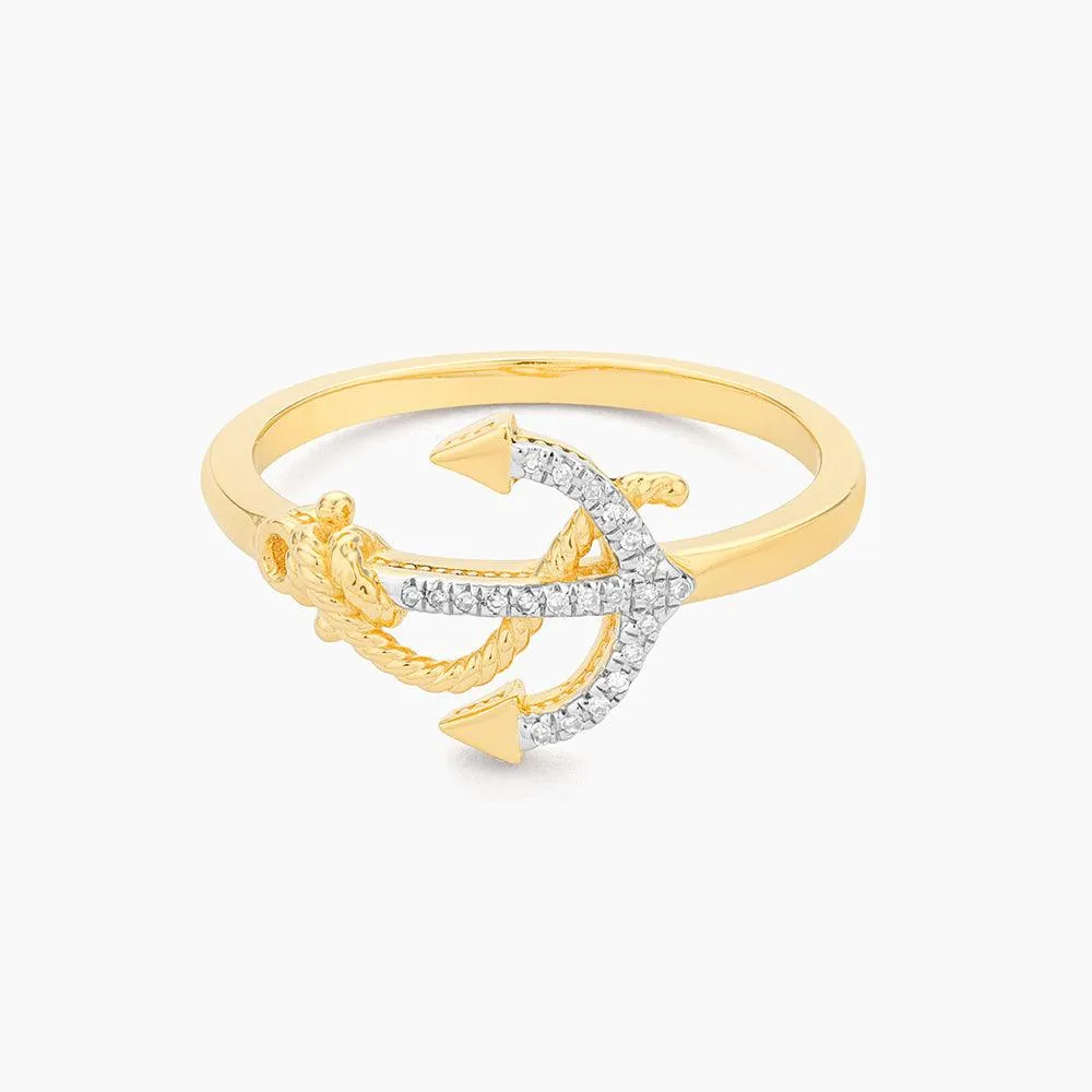 Anchor The Day Statement Ring
