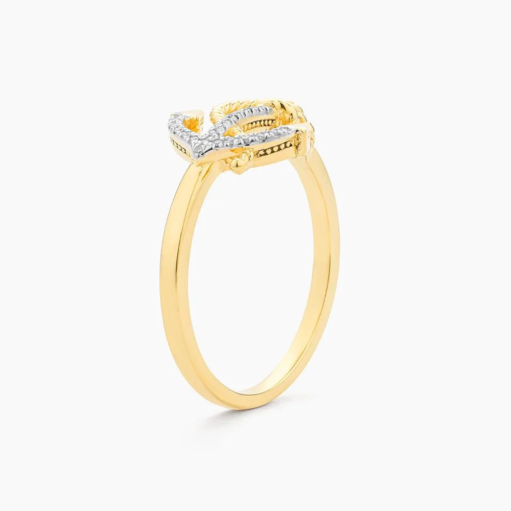 Anchor The Day Statement Ring