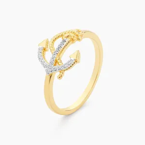 Anchor The Day Statement Ring