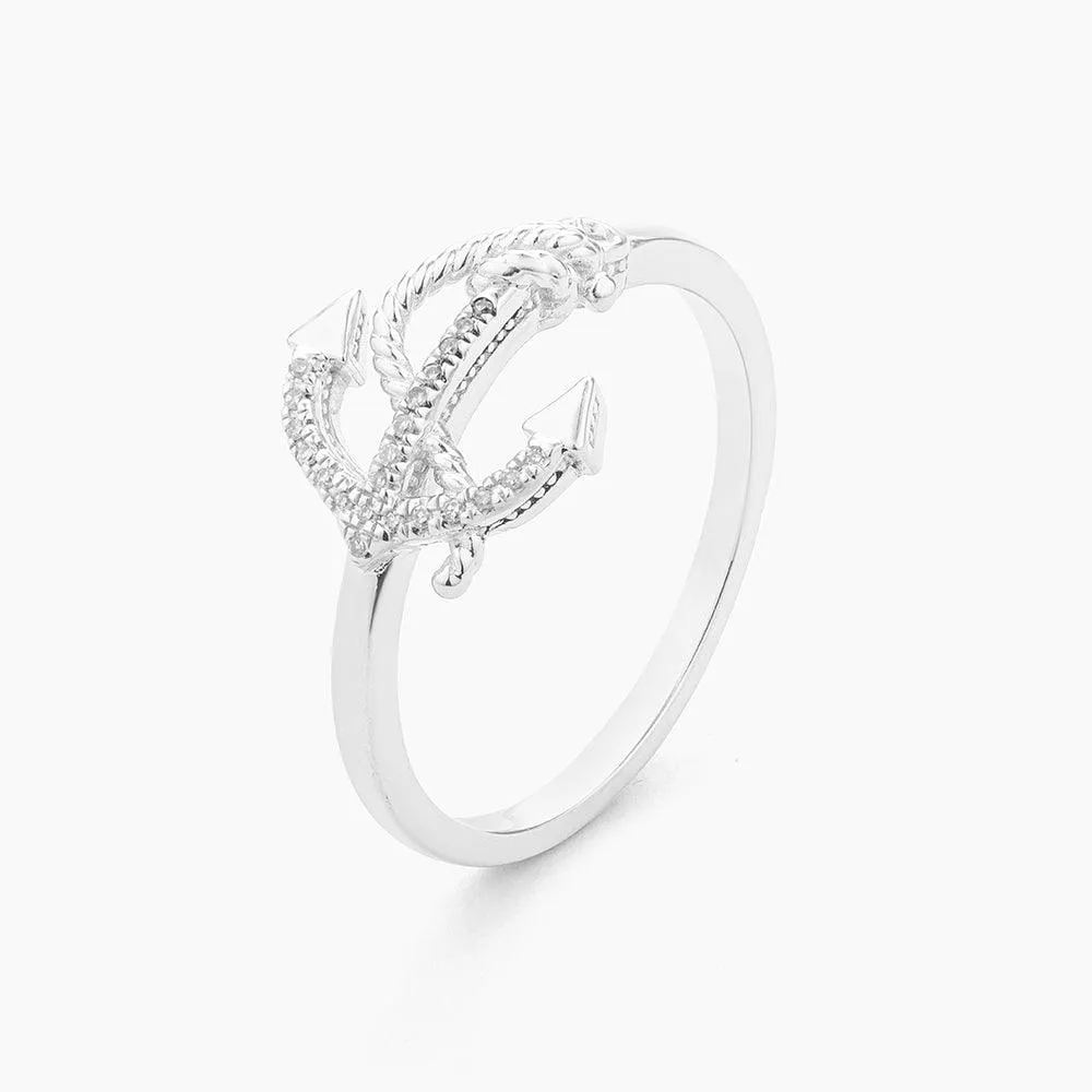 Anchor The Day Statement Ring