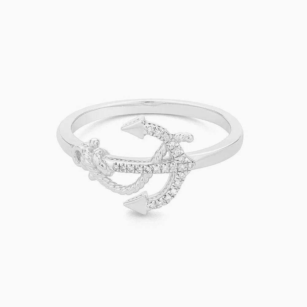 Anchor The Day Statement Ring
