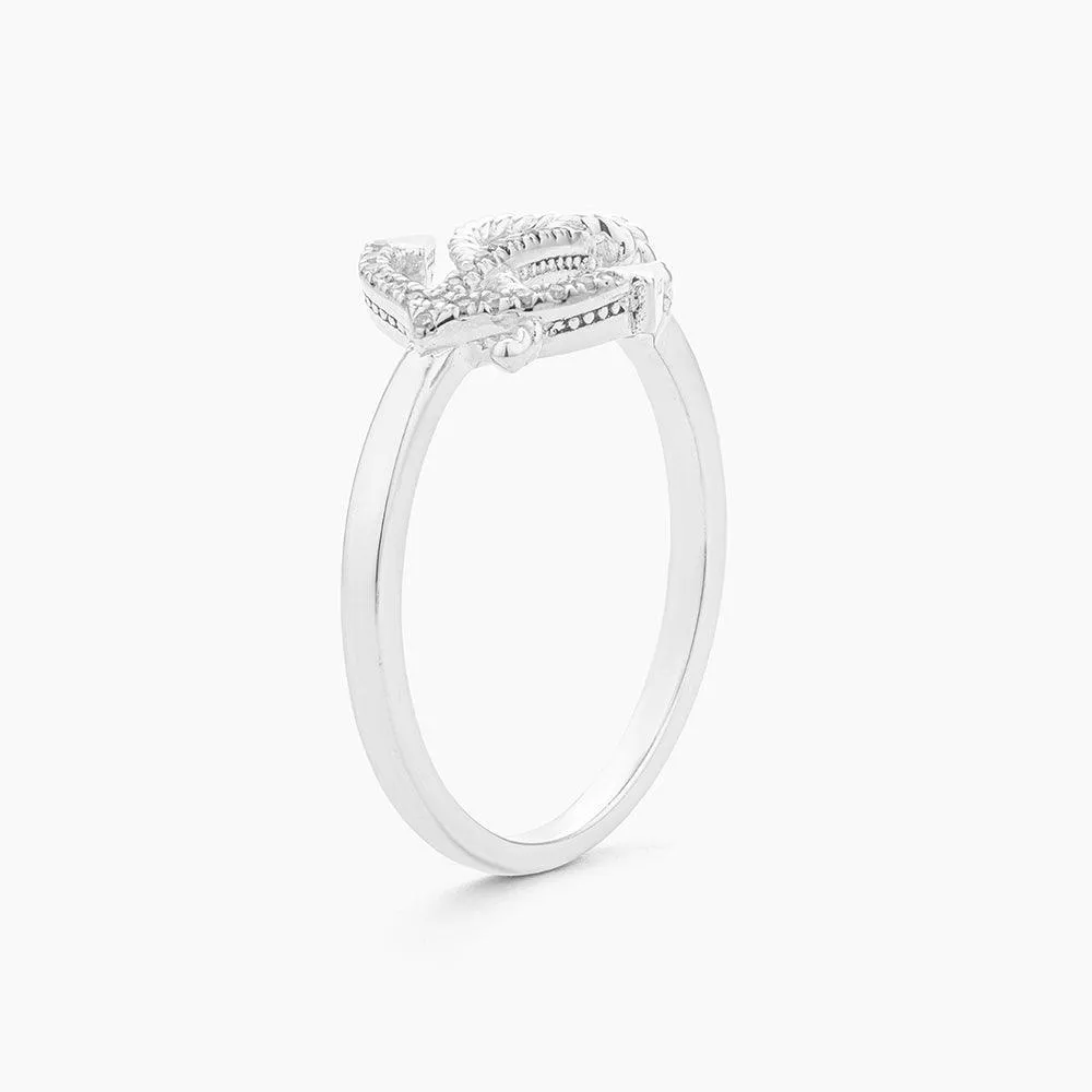 Anchor The Day Statement Ring
