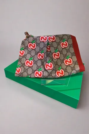 Apple Silk Clutch Bag