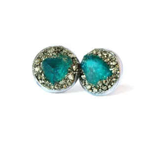 Aquamarine Stud Earrings
